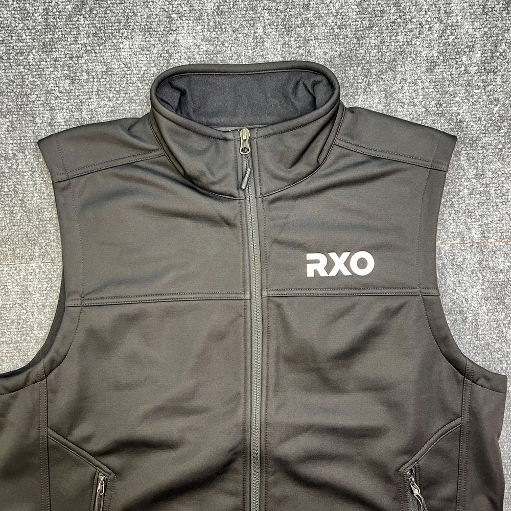 The North Face Ridgewell FZ Vest Men's Large Black Full Zip RXO Logo Brand NEW‎